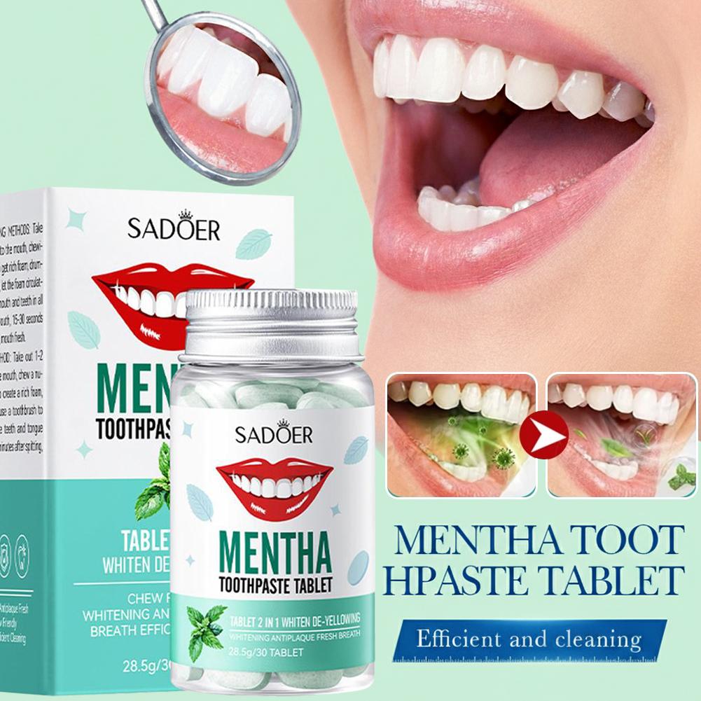 30 Tabletas de Pasta Dental Só - Teeth Whitening Cream reseña y precio