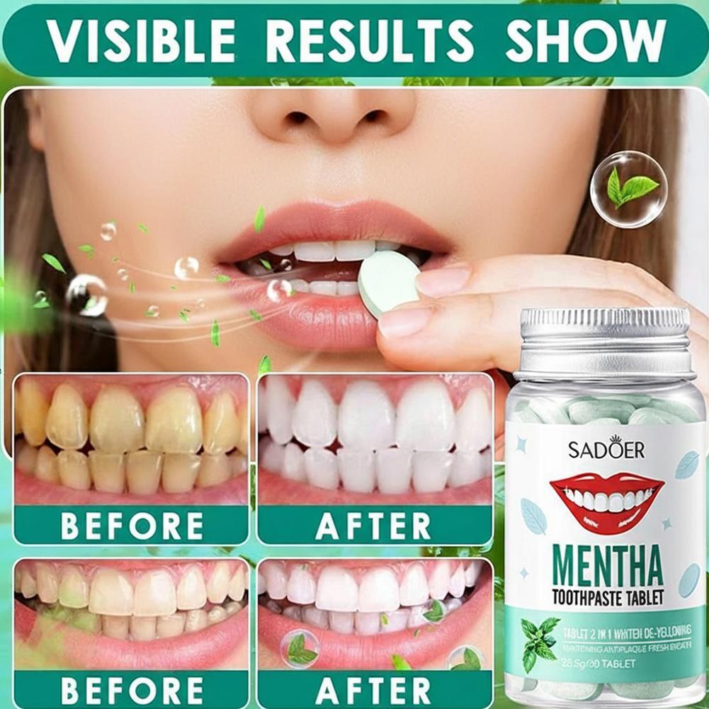 30 Tabletas de Pasta Dental Só - Teeth Whitening Cream reseña y precio