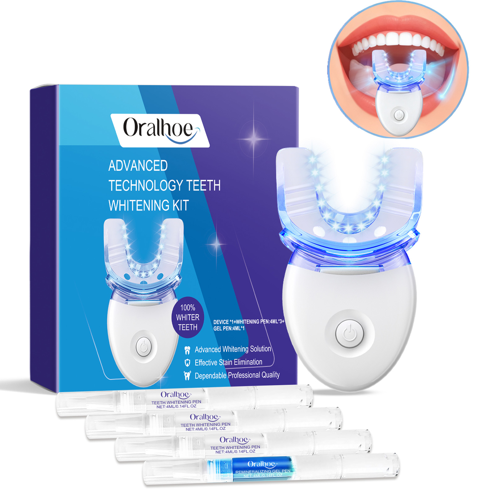 Kit de luz LED para blanqueami - Teeth Whitening Cream reseña y precio